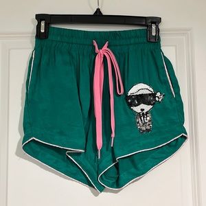 House of Mua Mua green shorts